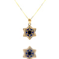 “Blue Faith Star” – 14k Solid Gold