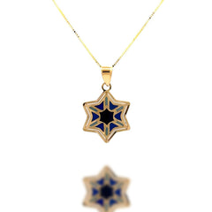 “Blue Faith Star” – 14k Solid Gold