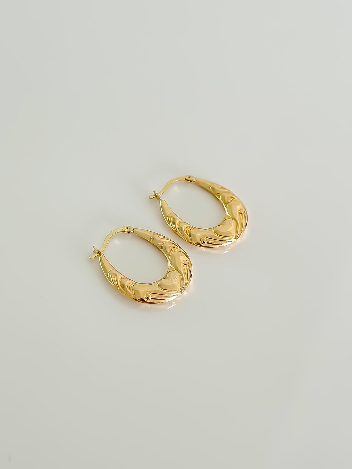 “Romance Hoops” Earrings - 14k Gold