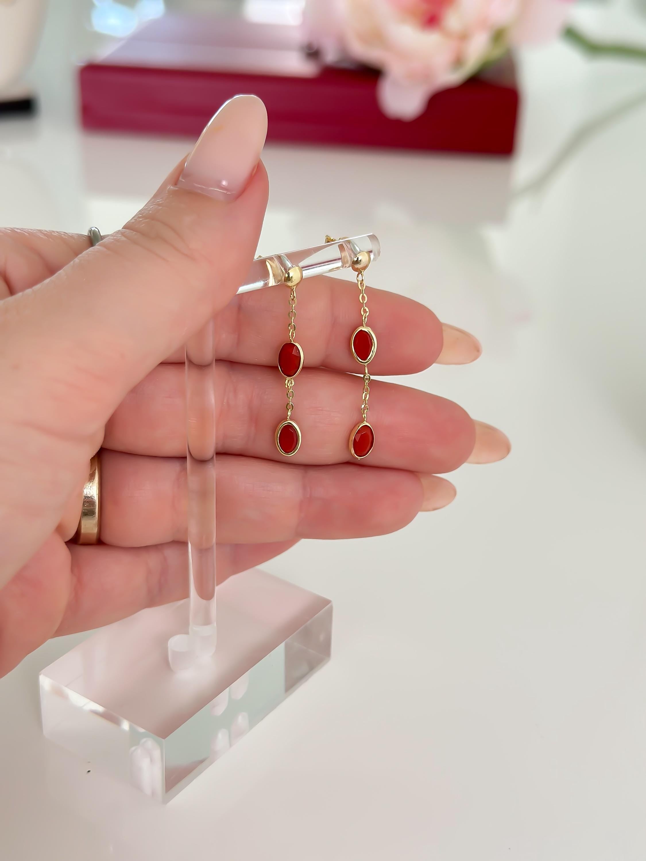 14k Gold “Red Desire” Set
