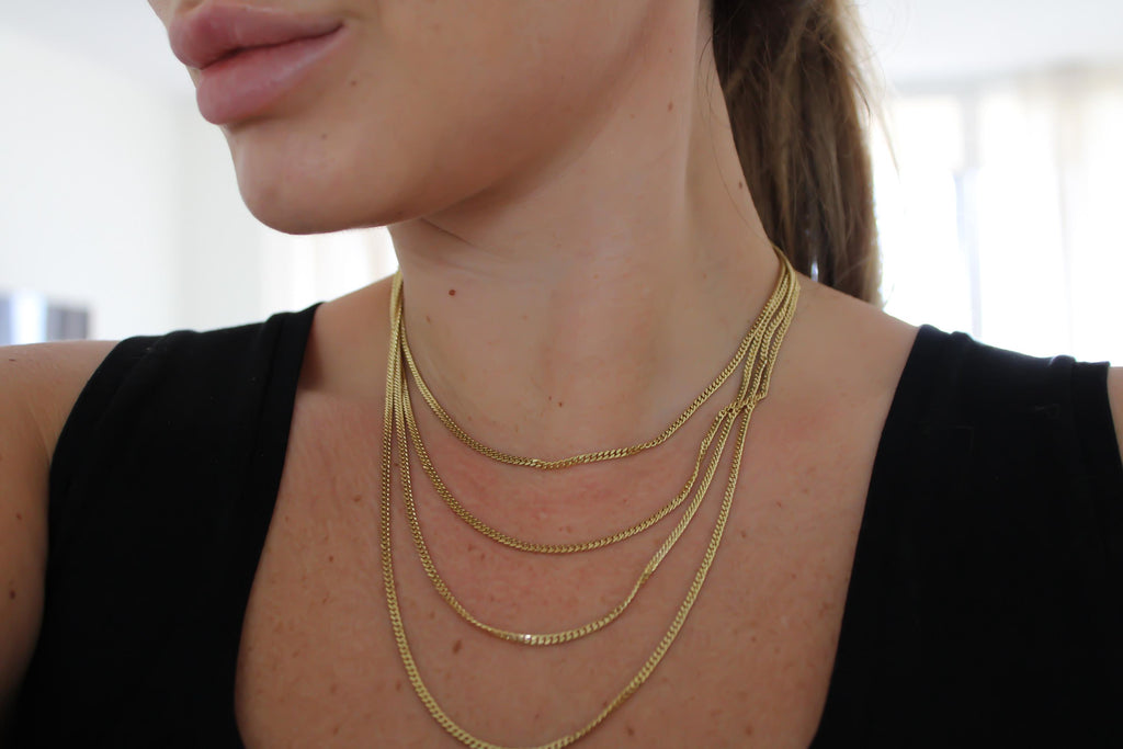“Miami Cuban” Necklace - 14k or 10K Gold 2mm