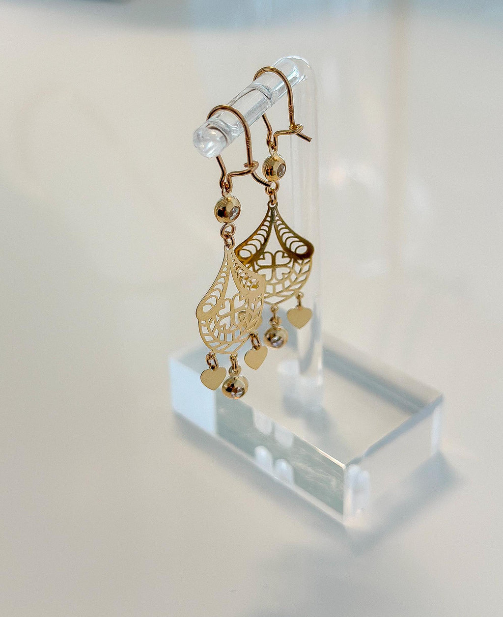 “Luminous Heart” Earrings - 14k Gold