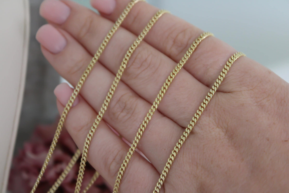 “Miami Cuban” Necklace - 14k or 10K Gold 2mm