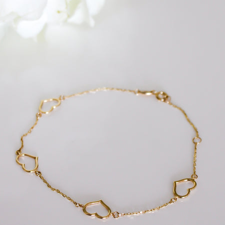 “Dainty Love” Bracelet - 14k Gold