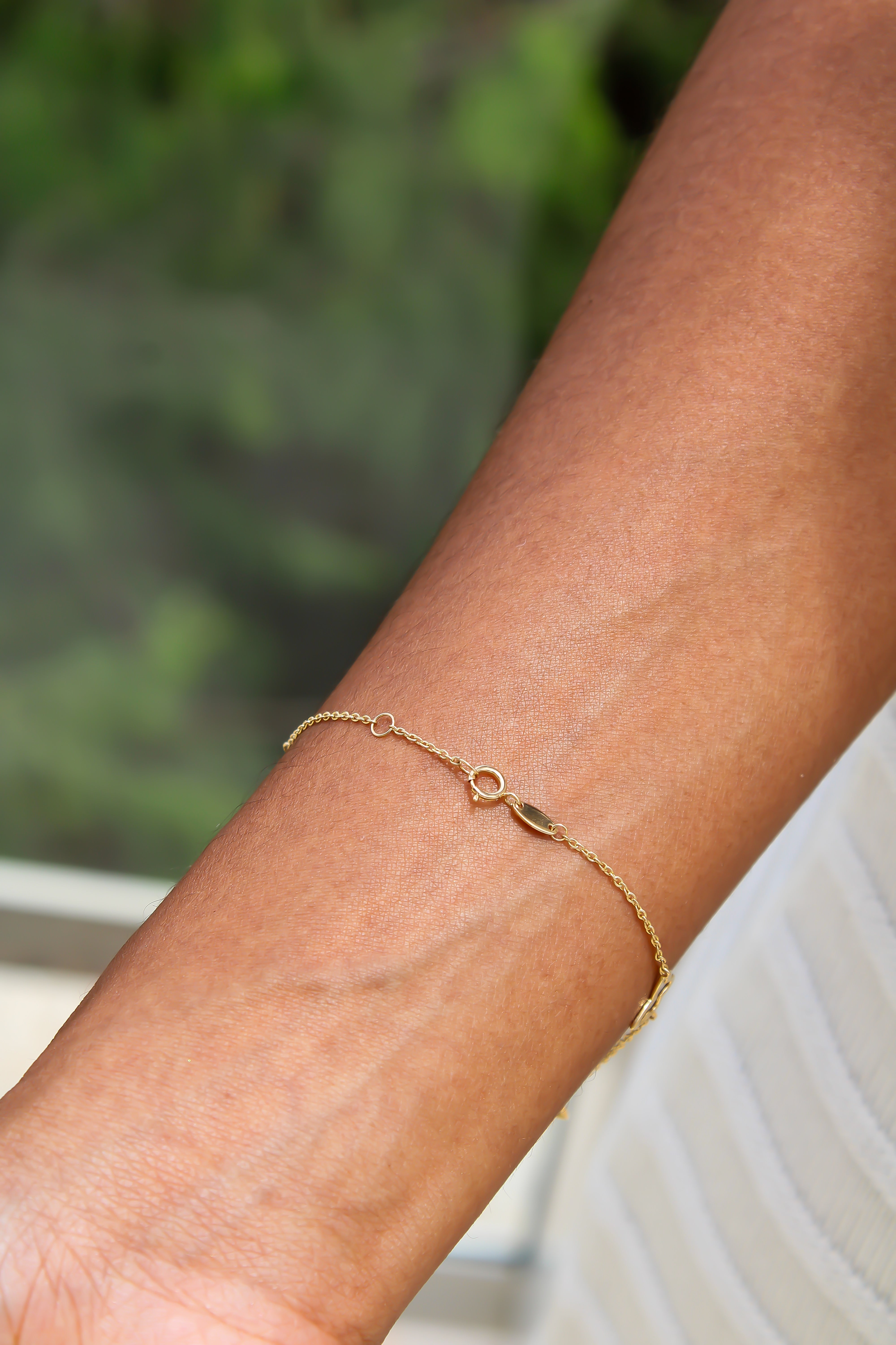 “Dainty Butterfly” Bracelet - 14k Gold