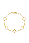 “Dainty Clover” Bracelet - 14k Gold
