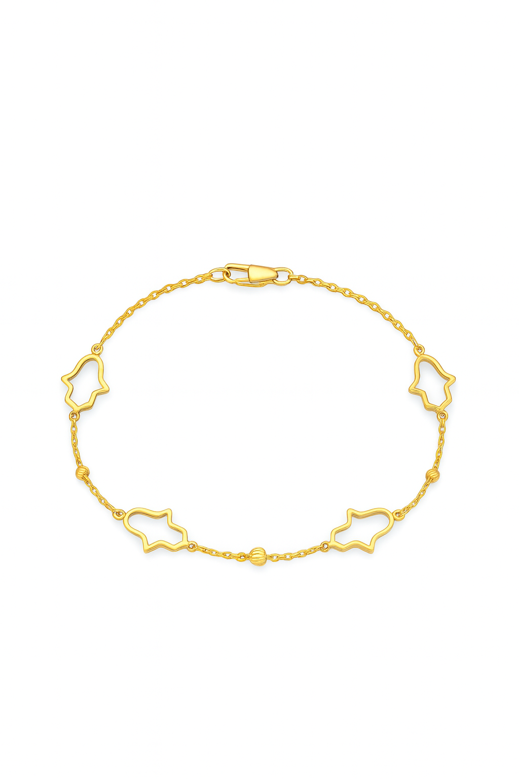 “Dainty Hamsa” Bracelet - 14k Gold