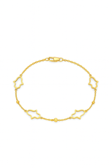 “Dainty Hamsa” Bracelet - 14k Gold