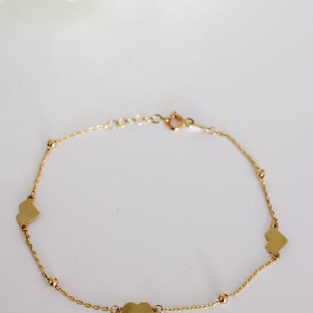 “Beaded Love” Bracelet - 14k Gold