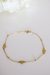 “Beaded Love” Bracelet - 14k Gold