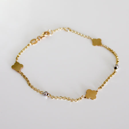 “Sweet Clover” Bracelet - 14k Gold