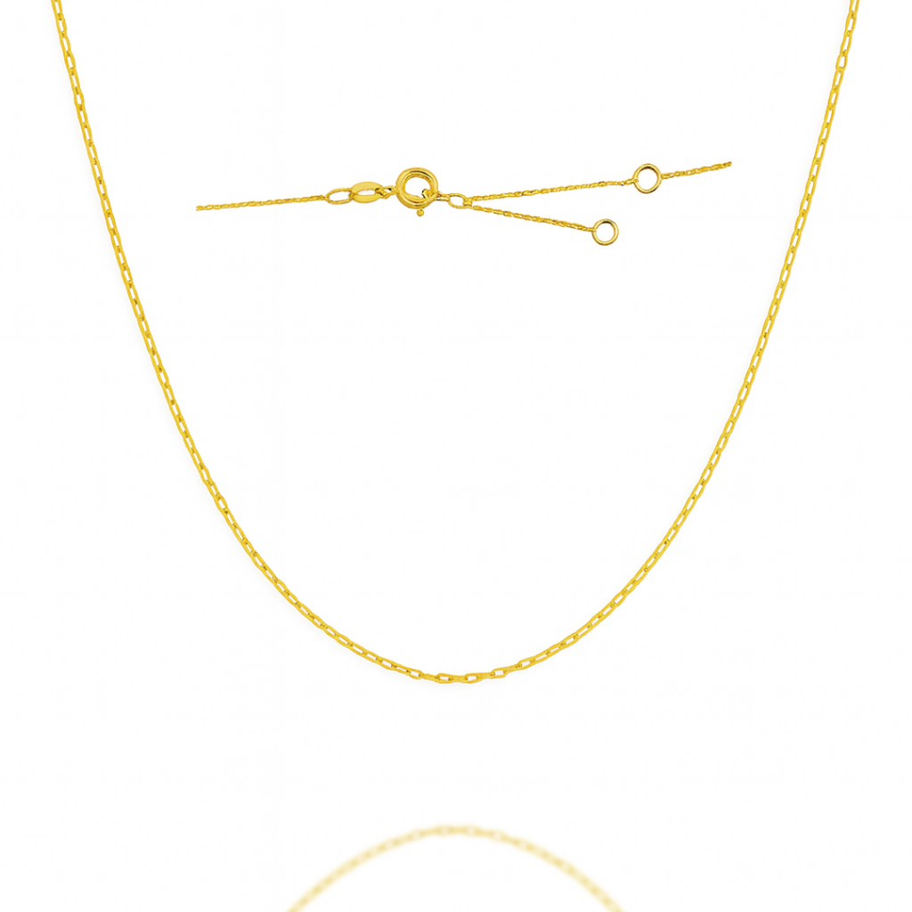 “Daily Dainty” Cable Chain – 14k Gold