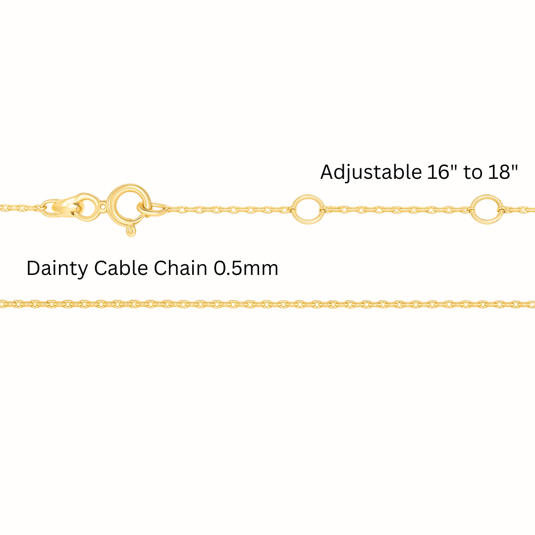 “Classic Faith” Pendant – 14k Solid Gold