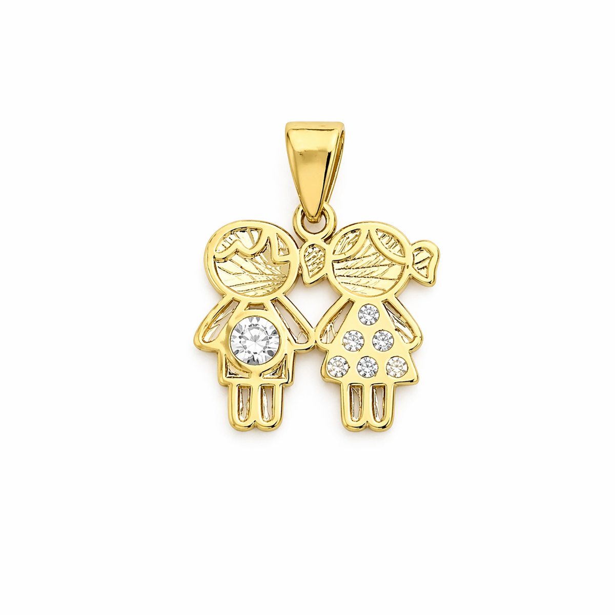 "Loved One” Pendant- 14k Solid Gold
