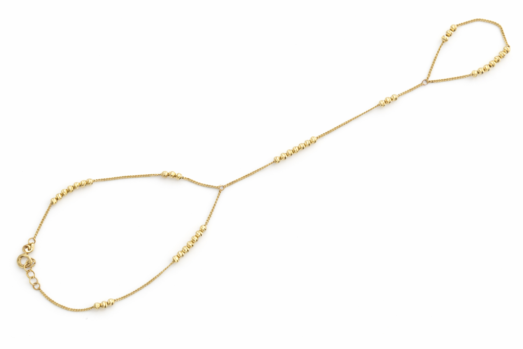 “Dainty Hand Chain” – 14k Solid Gold