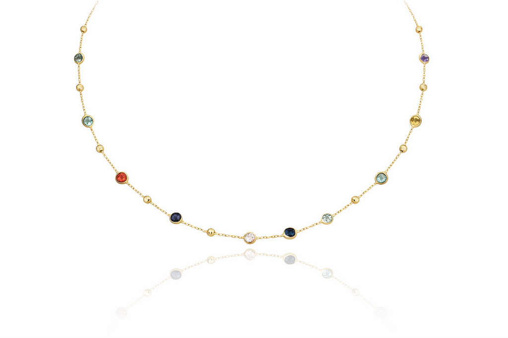 "Confetti Spark" Necklace - 14k Gold