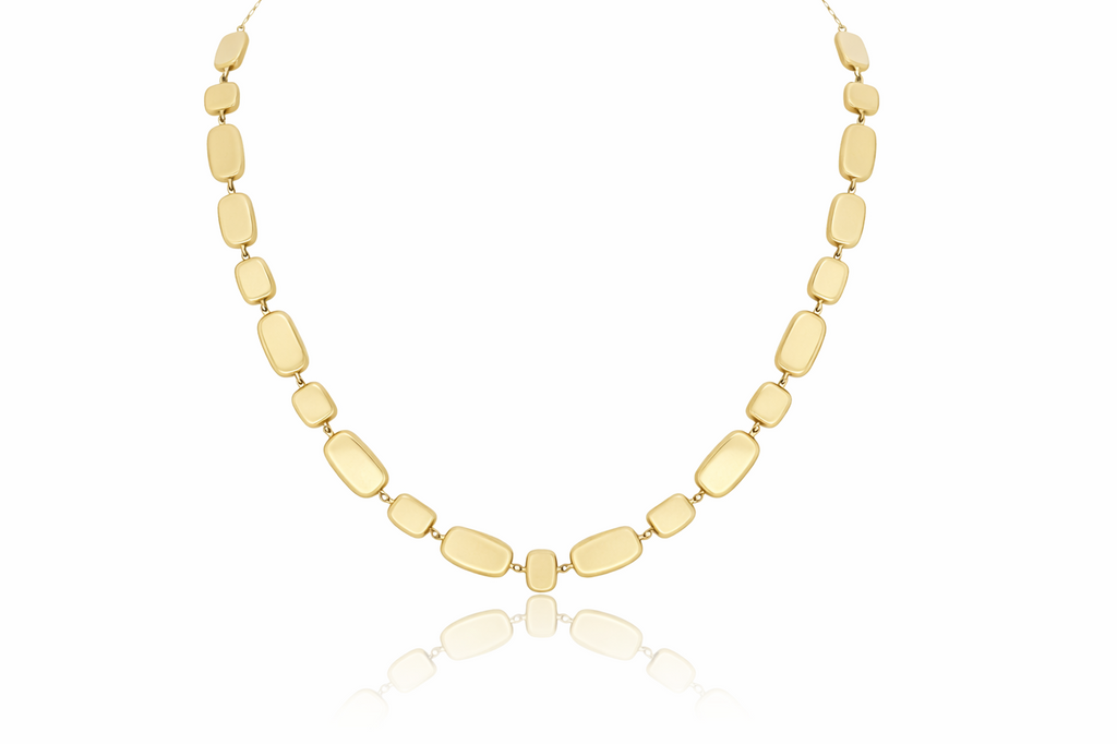 "Polished Edge" Necklace - 14k Gold