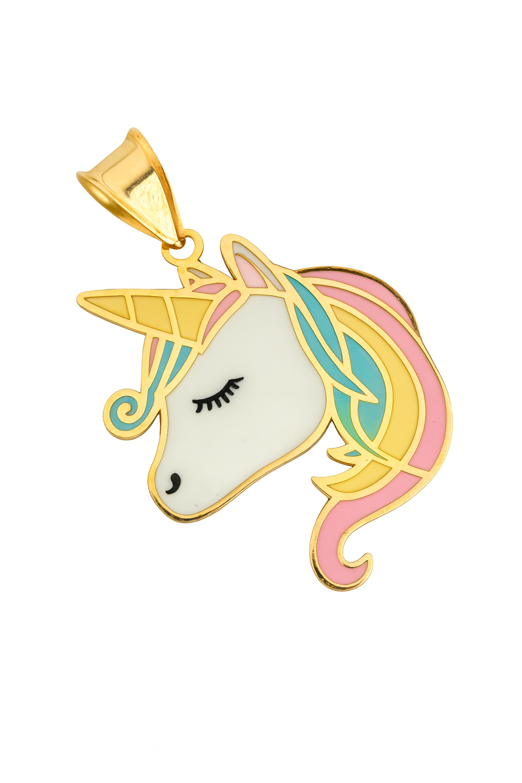 “Dreamy Unicorn” Pendant – 14k Solid Gold