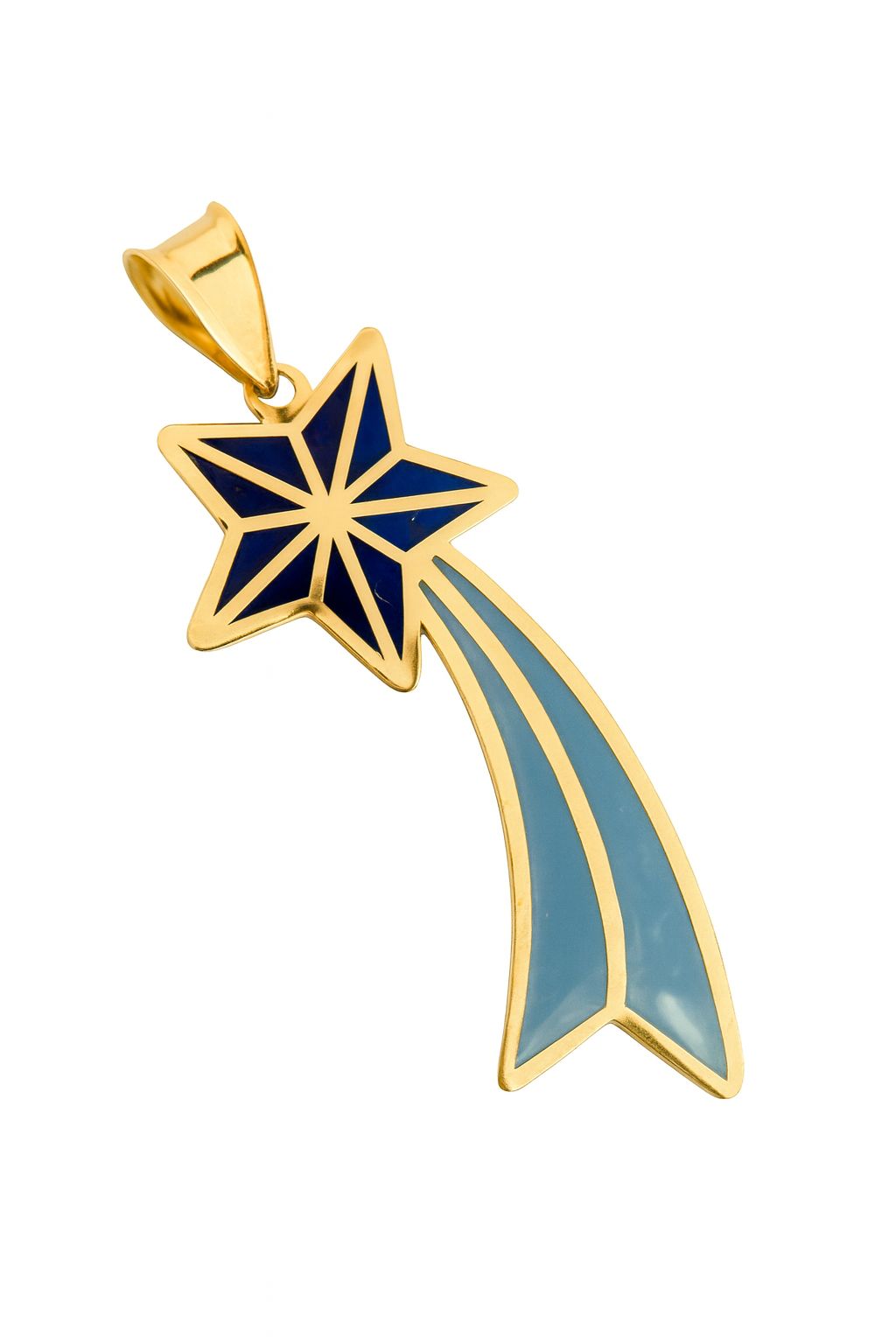 “Shooting Star” Charm – 14k Solid Gold