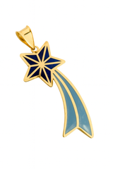 “Shooting Star” Charm – 14k Solid Gold
