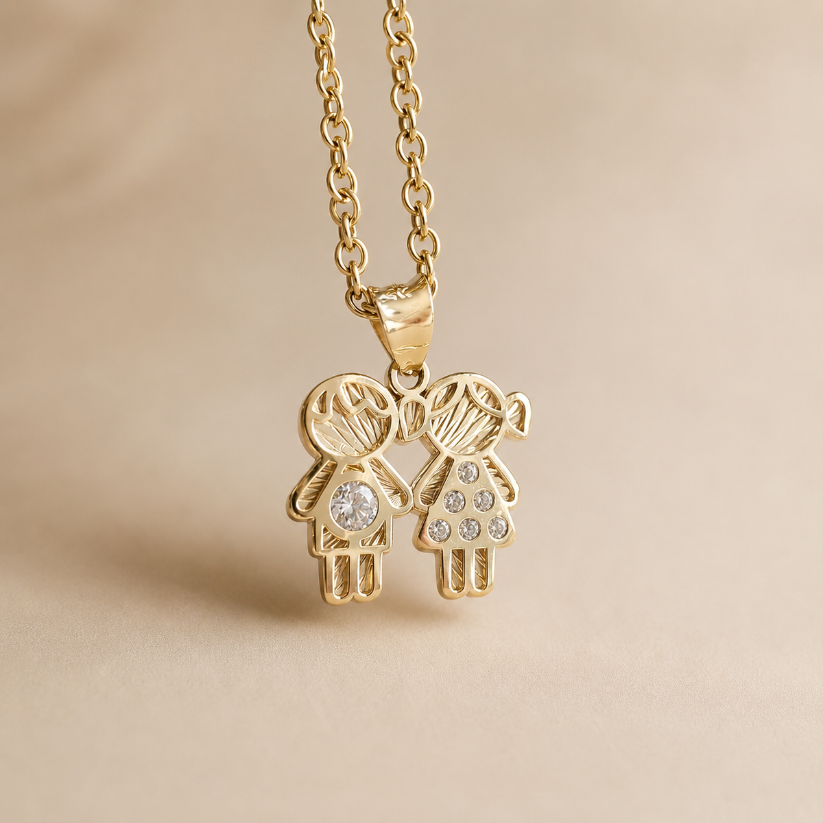 "Loved One” Pendant- 14k Solid Gold