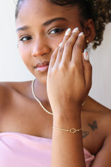 “Lucky Hamsa” Bracelet – 10k Solid Gold