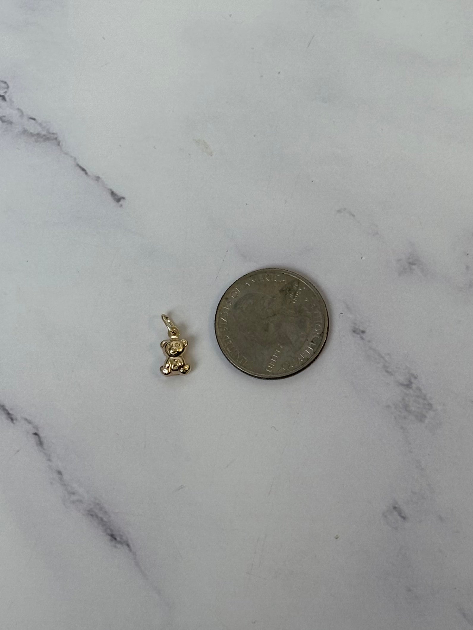 Mini Bear Pendant-14k Solid gold