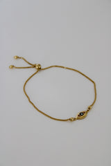 “Golden Evil Eye” Bracelet – 10k Solid Gold