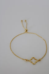“Everyday Clover” Bracelet – 14k Solid Gold