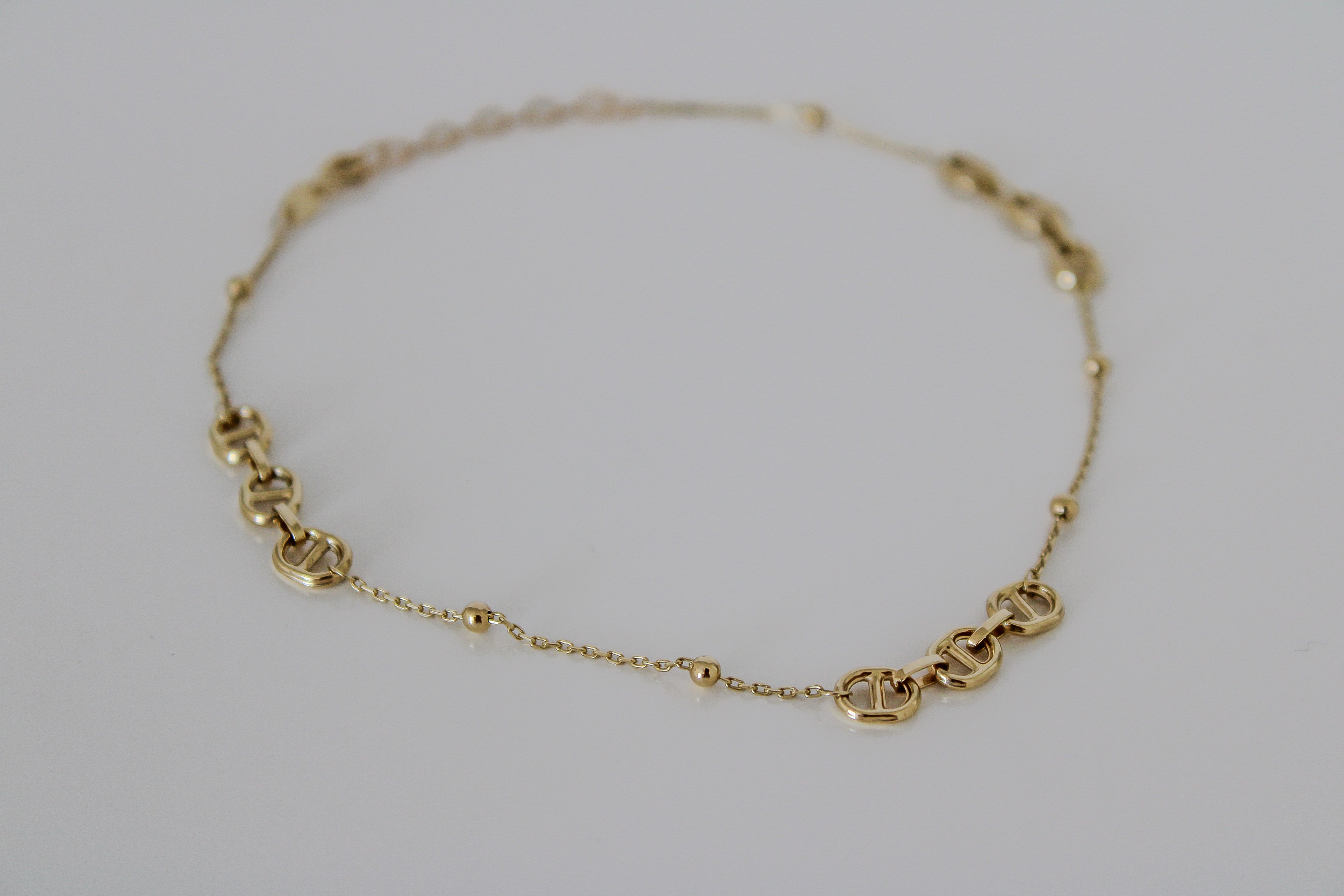 “Mariner Anklet” – 10k Solid Gold