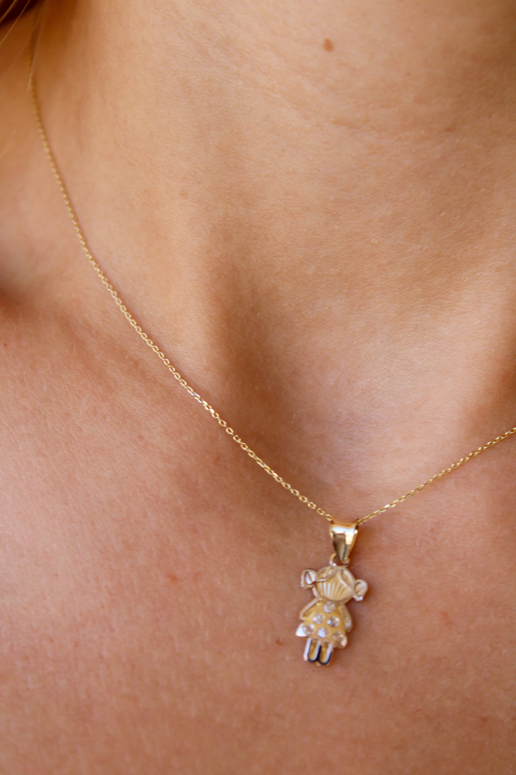 "Loved One” Pendant- 14k Solid Gold