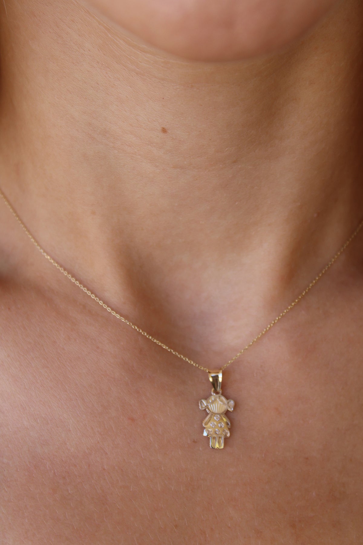 "Loved One” Pendant- 14k Solid Gold