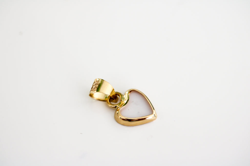 “Pearl Heart” Pendant – 14k Solid Gold