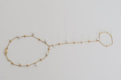 “Classic Pearl Hand Chain” – 14k Solid Gold