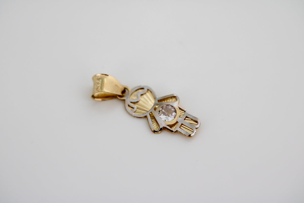 "Loved One” Pendant- 14k Solid Gold