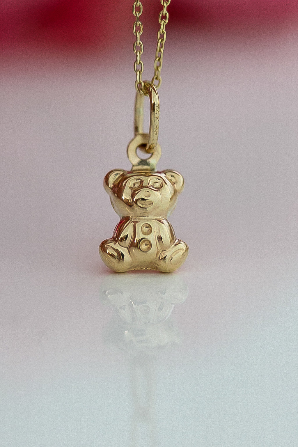Mini Bear Pendant-14k Solid gold