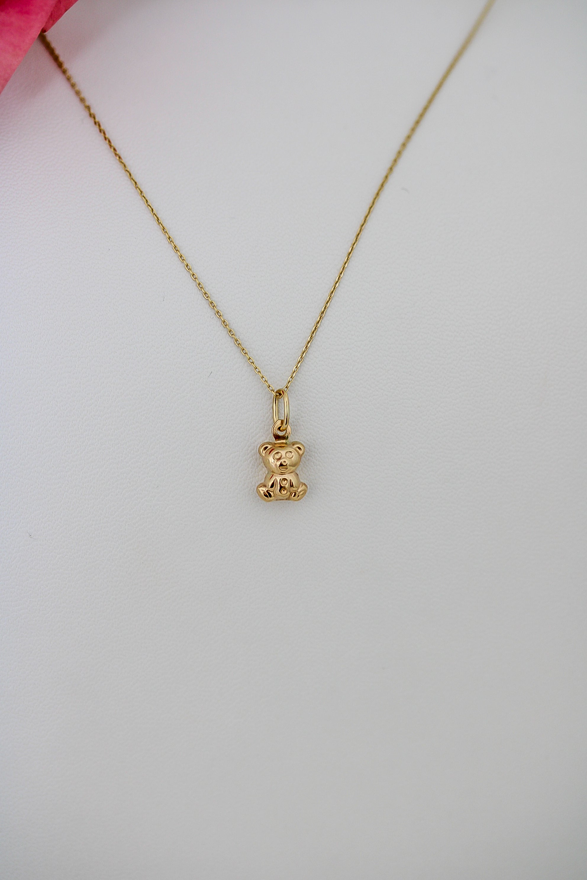 Mini Bear Pendant-14k Solid gold