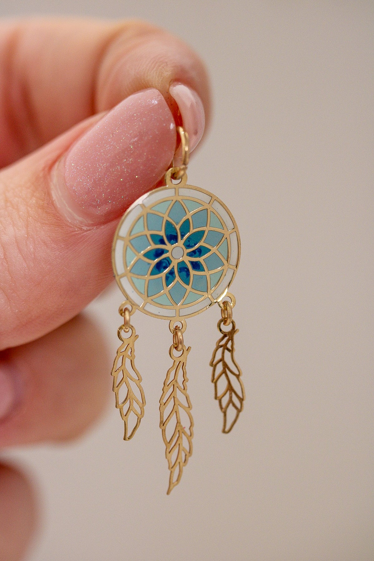 “Sacred Dreamcatcher” – 14k Solid Gold