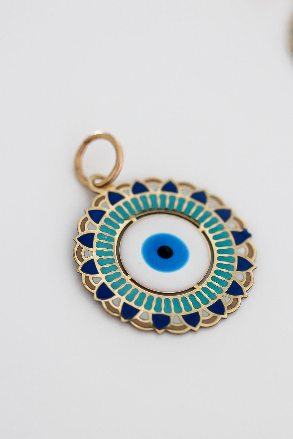 “Protective Eye” Pendant – 14k Solid Gold