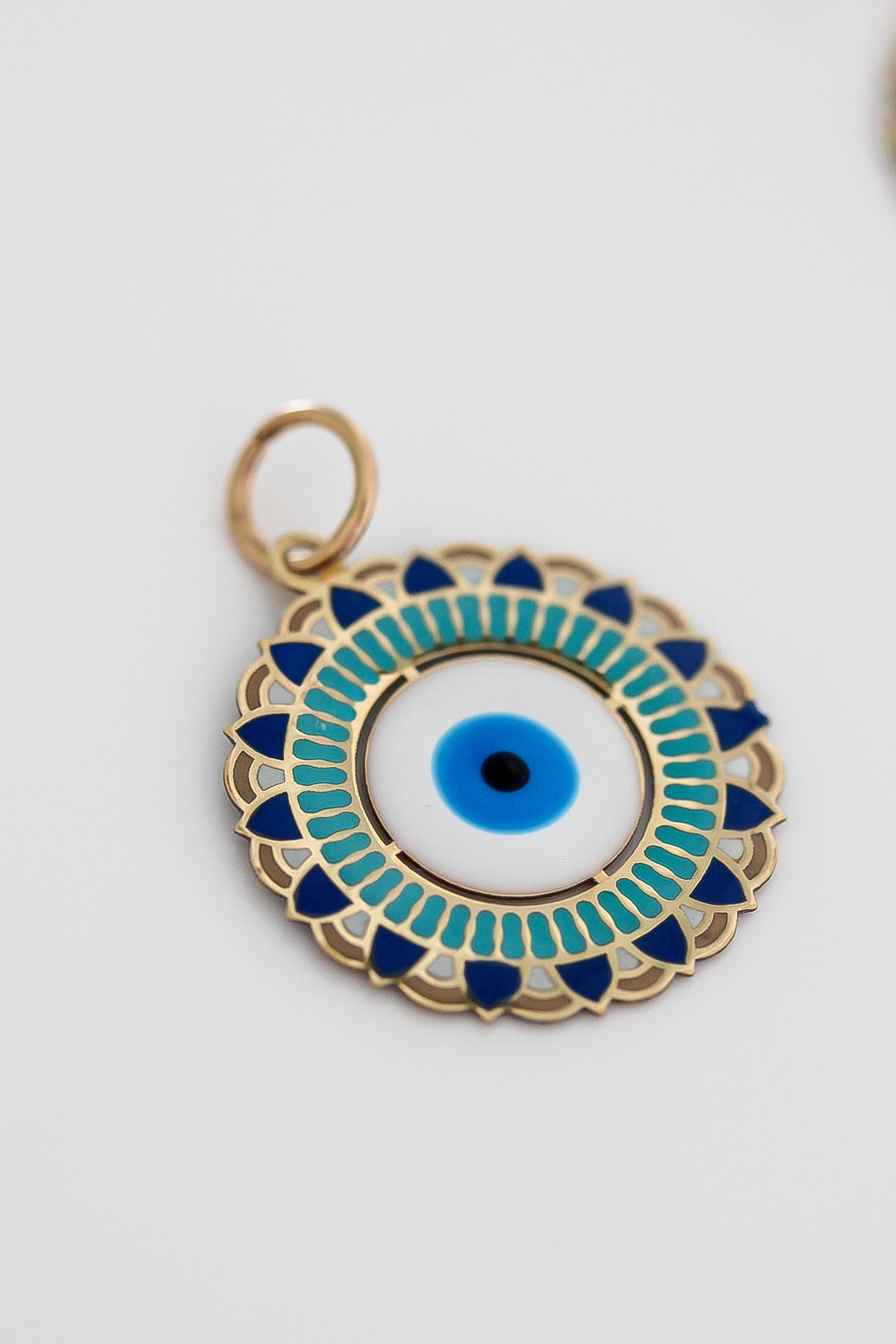 “Protective Eye” Pendant – 14k Solid Gold