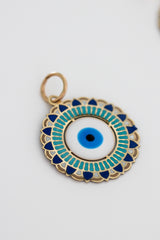 “Protective Eye” Pendant – 14k Solid Gold