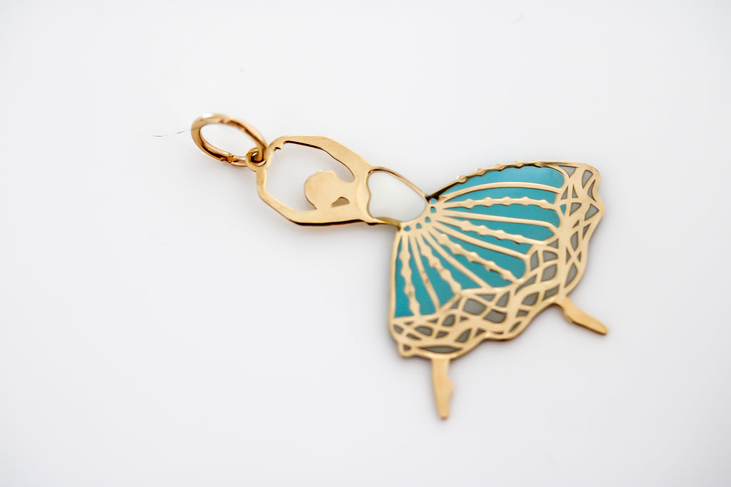 “Ballet Beauty” Pendant – Solid Gold
