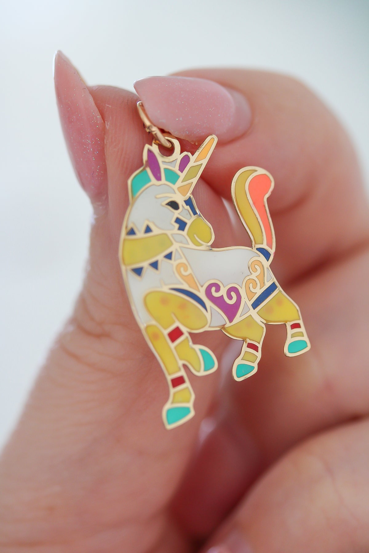 “Mythical Unicorn” Charm – 14k Solid Gold