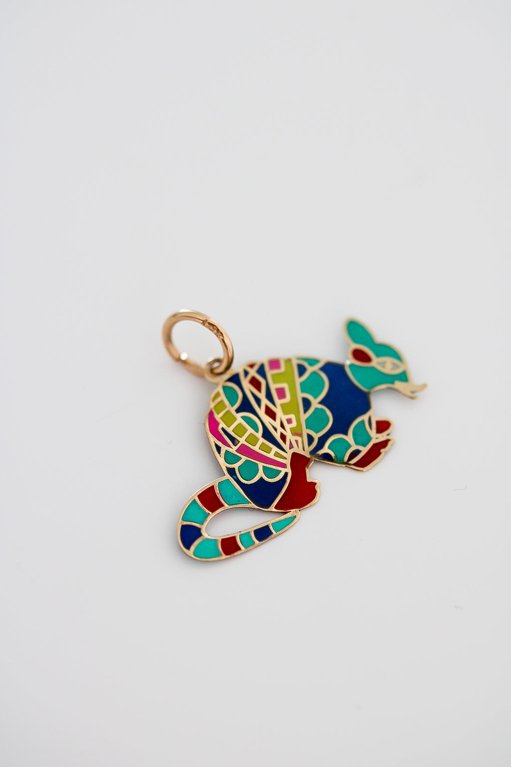 “Armadillo” Pendant – 14k Solid Gold