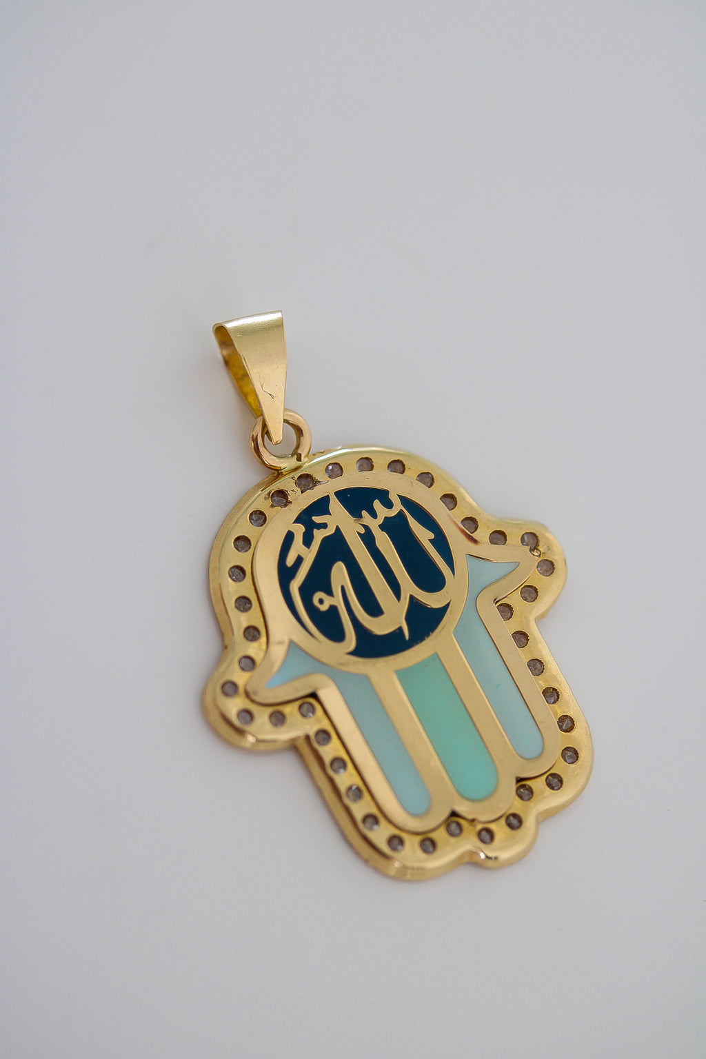 “Hand of Fatima” Pendant – 14k Solid Gold