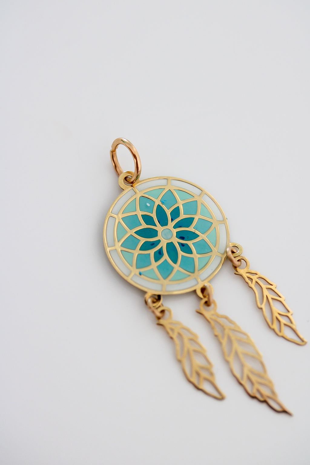 “Sacred Dreamcatcher” – 14k Solid Gold