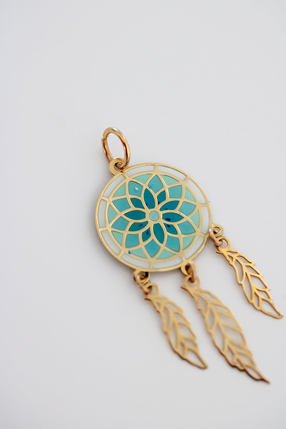 “Sacred Dreamcatcher” – 14k Solid Gold