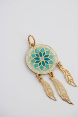 “Sacred Dreamcatcher” – 14k Solid Gold
