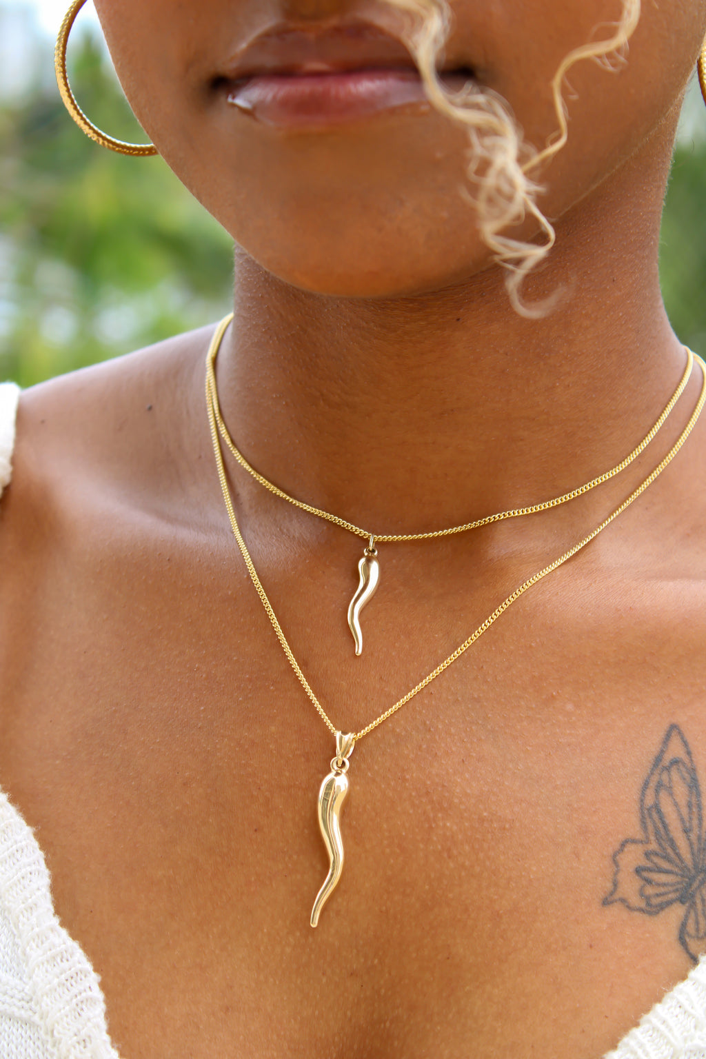 “ Italian Cornicello” Pendant - 14k Or 10K Gold