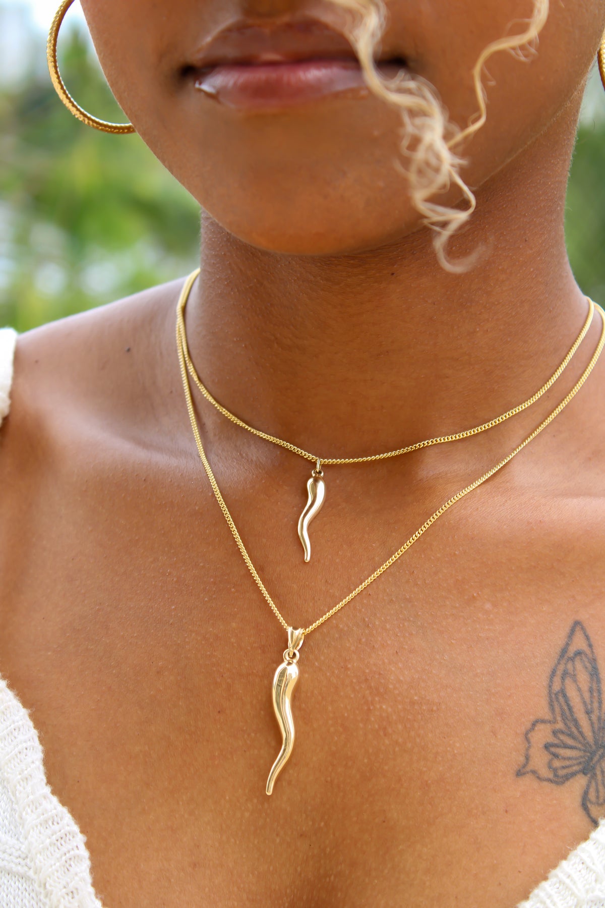 “ Italian Cornicello” Pendant - 14k Or 10K Gold